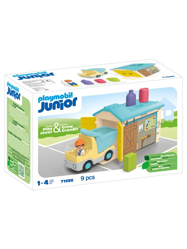 Playmobil 123 - JUNIOR LKW mit Sortiergarage