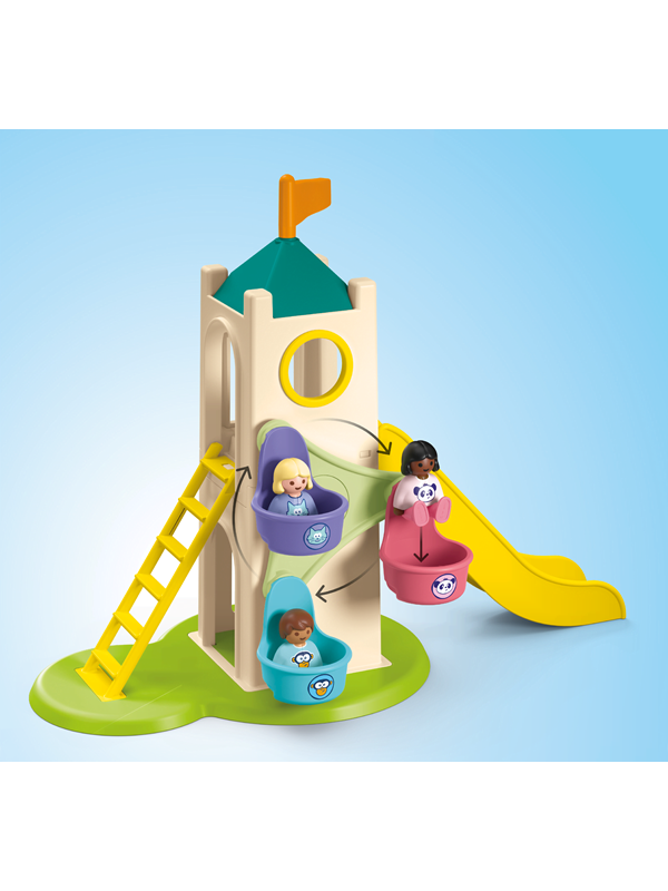 Image of Playmobil 1.2.3 - Junior Abenteuerturm mit Eisstand