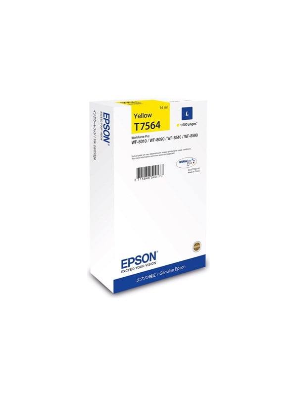 Epson T7564 - L size - yellow - original - ink cartridge