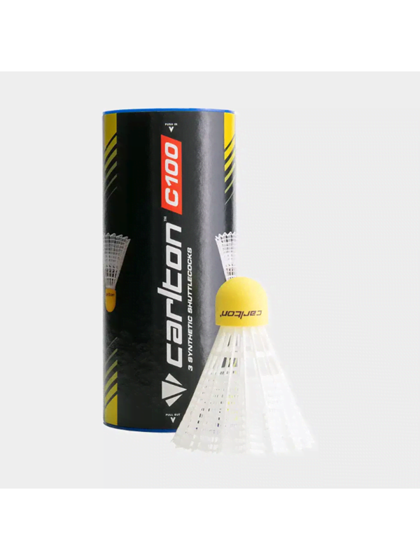 Carlton C100 WhiteBlue 3-pack Badminton Balls
