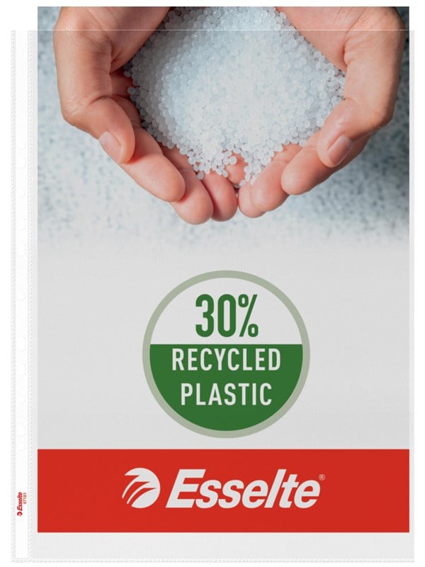 Esselte Qualitts-Prospekthlle A3 Hochformat 30 Pre-Consumer-Recycling-Kunststoff