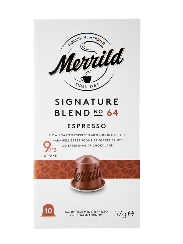 MERRILD Signature Blend No64 Aluminium capsules - 10 pcs