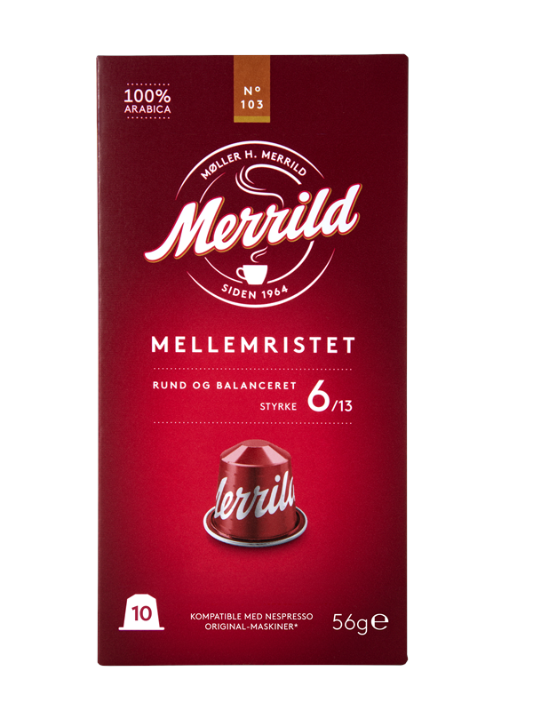 MERRILD Red No 103 Aluminium capsules - 10 pcs