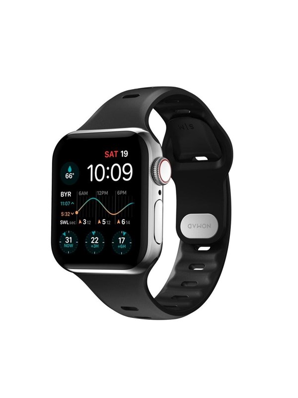 Sport Slim Strap S M - black - Apple Watch 9 8 7 (41mm) 6 SE 5 4 (40mm) 3 2 1 (38mm)