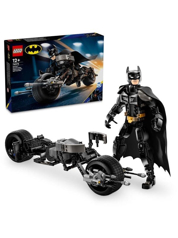 Image of 76273 DC Super Heroes Batman Baufigur mit Batpod, Konstruktionsspielzeug