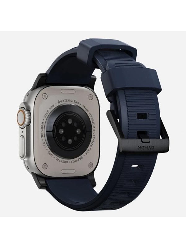 Nomad Rugged Band - 45mm  Atlantic Blue  Black Hardware