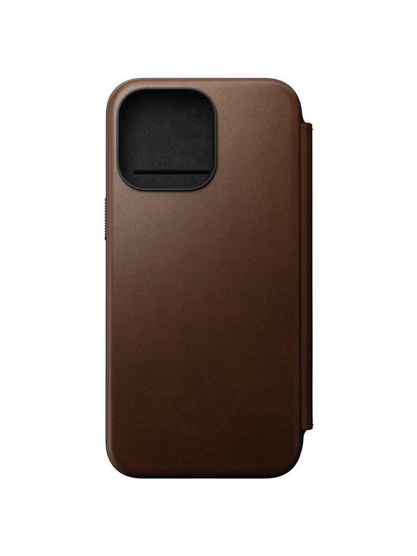 Nomad Modern Leather Folio - iPhone 15 Pro Max  Brown   Leather