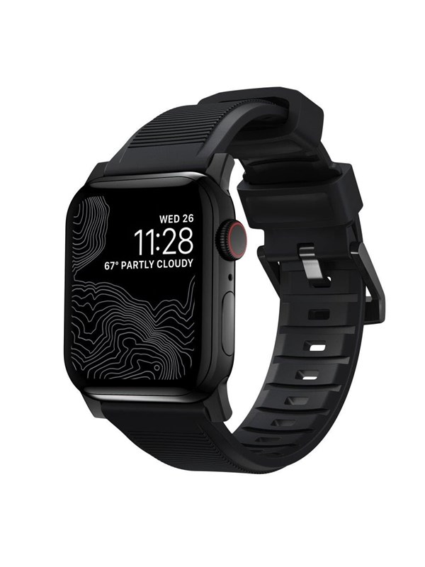 Nomad - Rugged Band - 44mm42mm  Black Hardware  FKM  V2