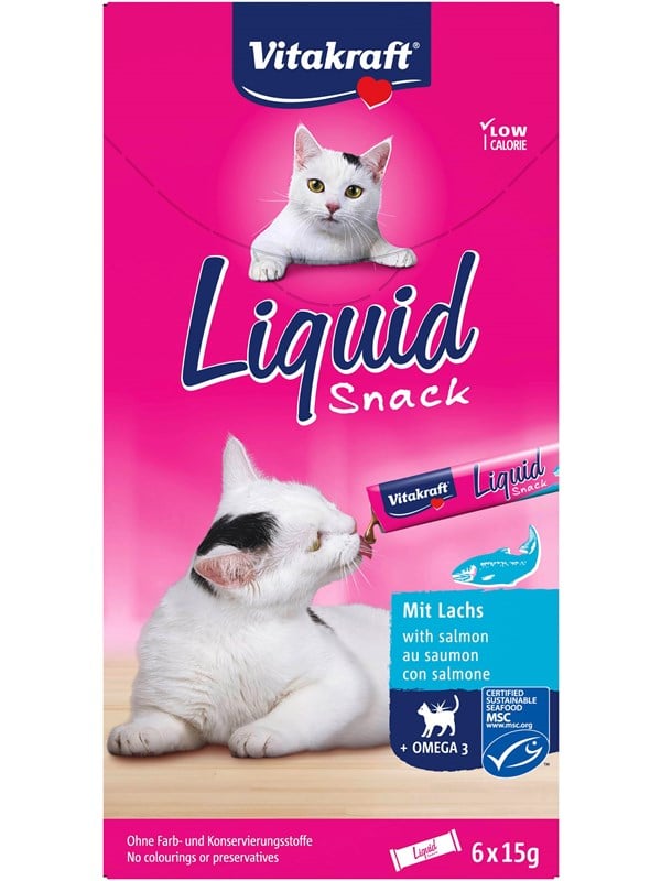 Vitakraft Liquid Snack mit lachs Omega3