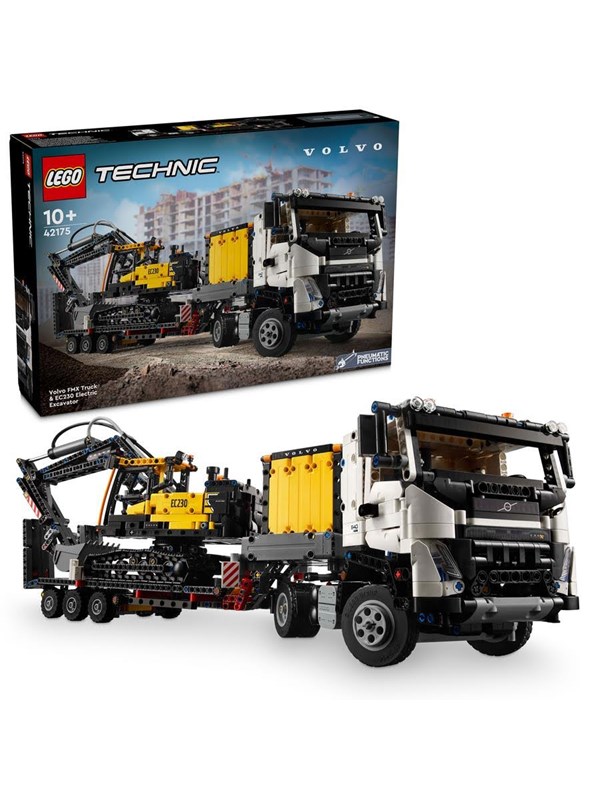 Image of 42175 Technic Volvo FMX LKW mit EC230 Electric Raupenbagger, Konstruktionsspielzeug