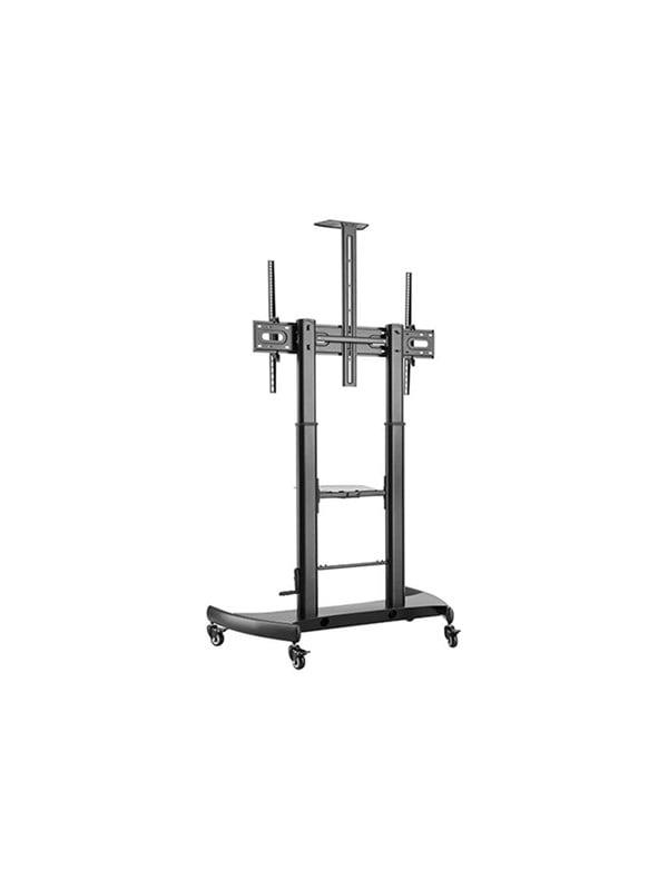 Gembird cart - for TV - height-adjustable with caster wheels - Max 100 kg - recommended for 100