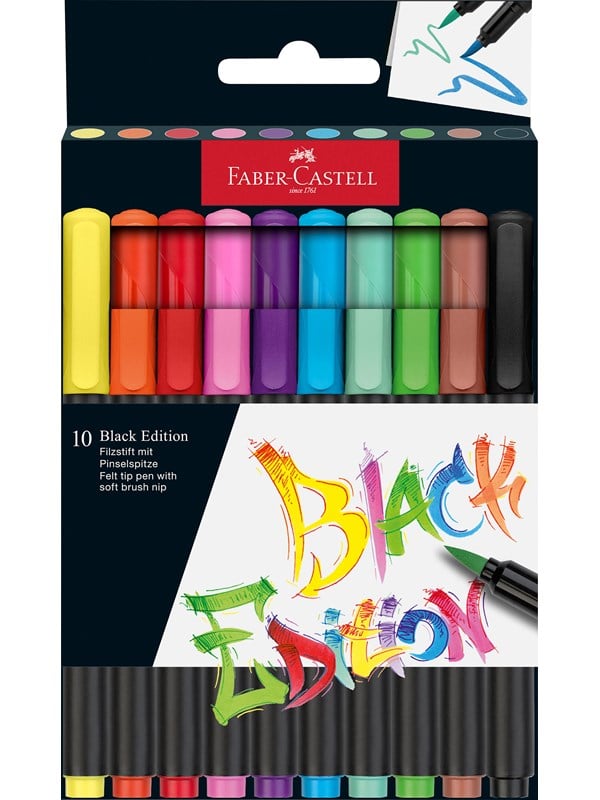Faber-Castell Filzstift Black Edition 10er Etui