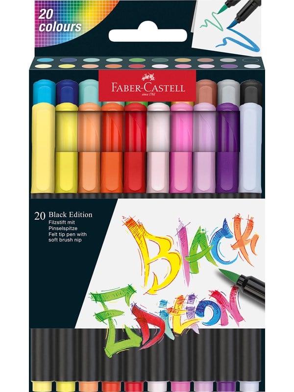 Faber-Castell Filzstift Black Edition 20er Etui