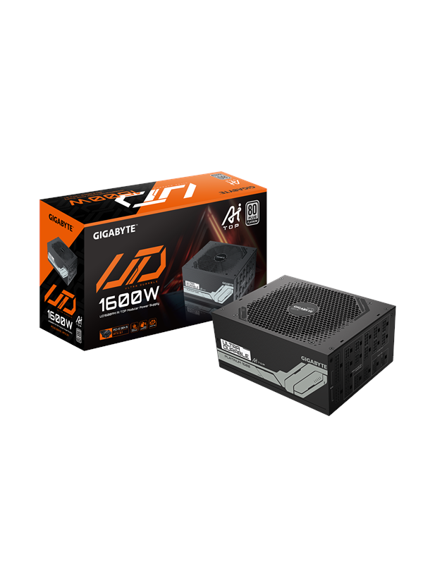 GIGABYTE UD1600PM PG5 AI TOP Netzteile - 1600 Watt - 140 mm - ATX 3.1 - 80 Plus Platinium