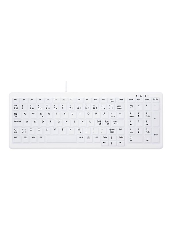 Cherry Active Key MedicalKey AK-C7000 - keyboard - Nordic - white - Tastaturen - Nordisch - Weiss