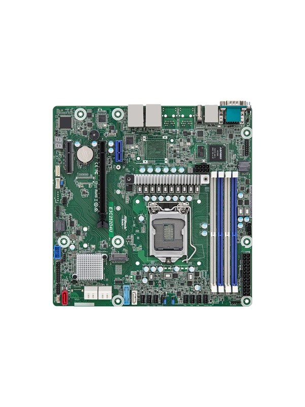 ASRock Rack E3C252D4U - motherboard - micro ATX - LGA1200 Socket - C252 Mainboard - Intel C252 - Intel LGA1200 - DDR4 RAM - Micro-ATX