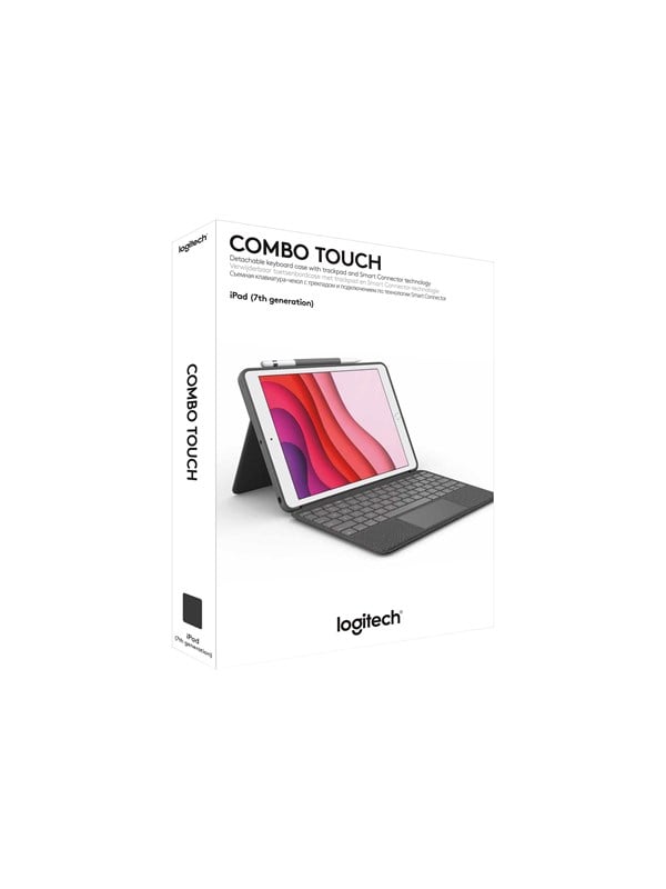 Logitech Combo Touch for iPad Pro 11" (M4) & iPad Pro 11" Gen 1/2/3/4 - Graphite - Tastatur & Folio-Set - Englisch (US) - Grau
