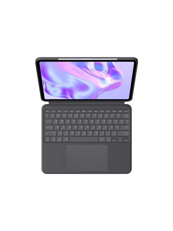 Logitech Combo Touch for iPad Pro 11 M4  iPad Pro 11 Gen 1234 - Graphite - Tastatur  Folio-Set - Schweiz - Grau