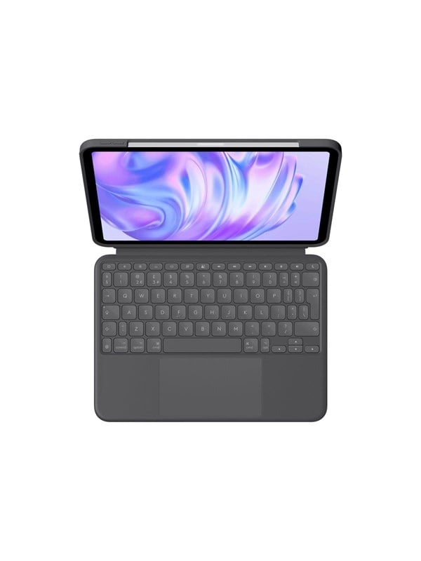 Logitech Combo Touch for iPad Pro 11" (M4) & iPad Pro 11" Gen 1/2/3/4 - Graphite - Tastatur & Folio-Set - Englisch (UK) - Grau