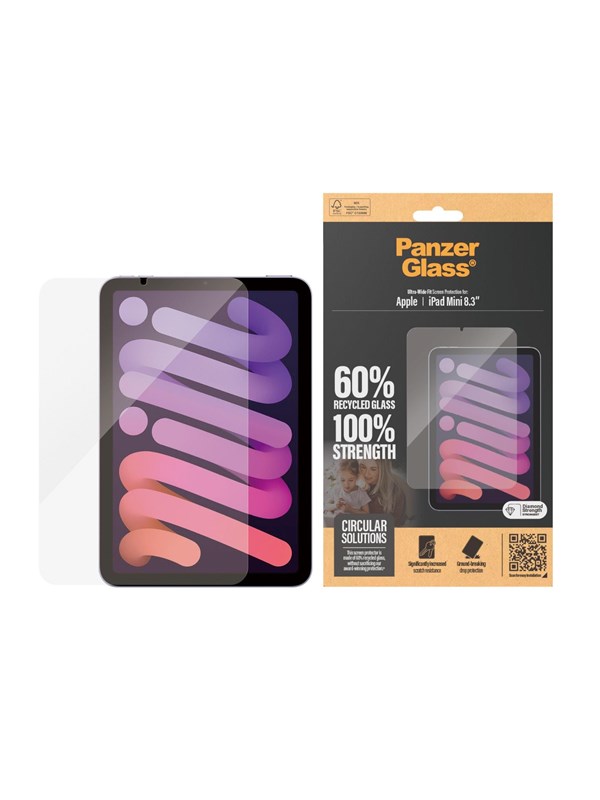 Image of PanzerGlass Screen Protector iPad Mini 8.3'' (2021 2024) | Ultra-Wide Fit