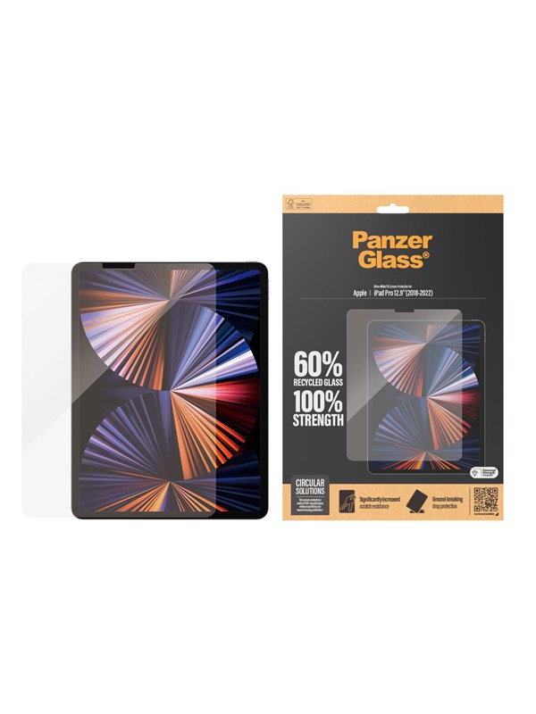 PanzerGlass Screen Protector iPad Pro 12.9'' (2018 2020 2021 2022) | Ultra-Wide Fit