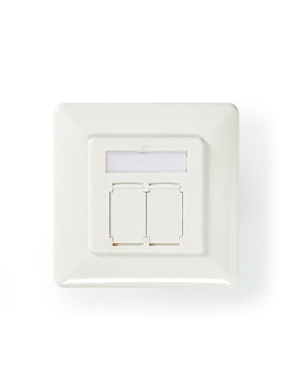 Nedis Network Wall Box Flush Mount - 2 ports - CAT6a