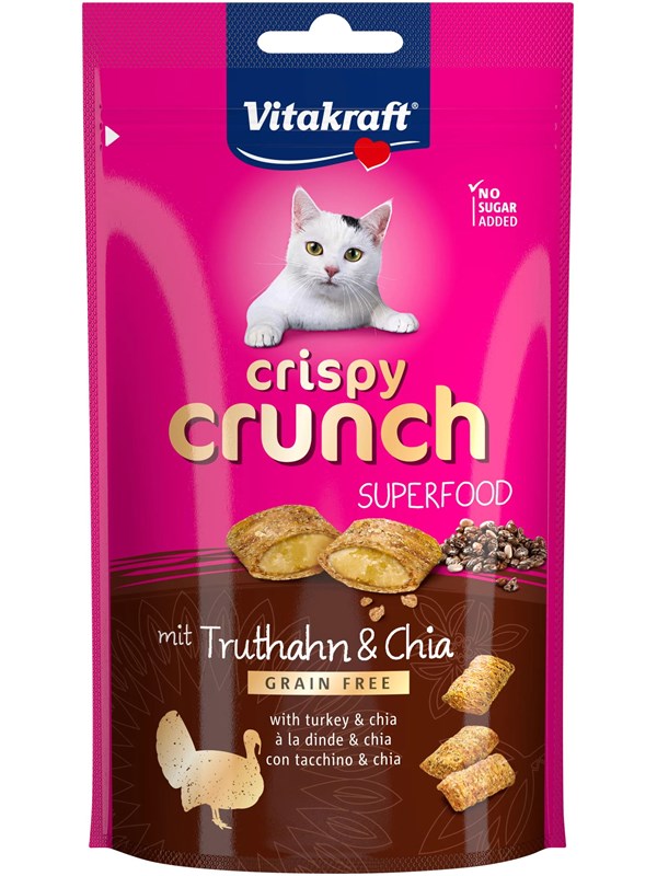 Vitakraft Crispy Crunch Superfood mit Pute  Chiasamen 60g