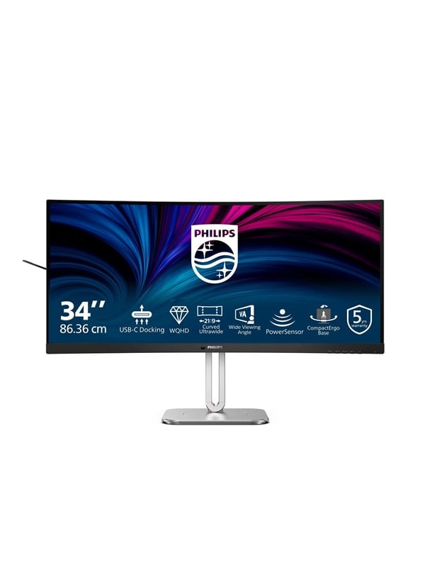 34 Philips 34B2U5600C - 3440x1440 UWQHD - 120Hz - VA - 96W USB-C - KVM switch