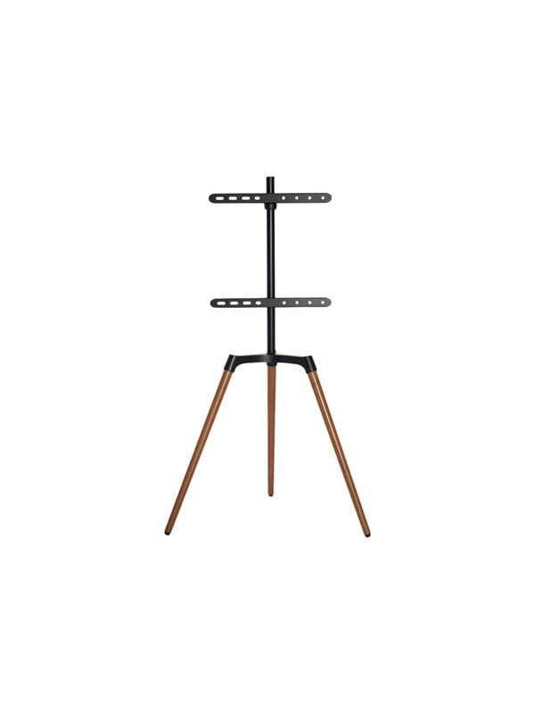 Nedis TVSM7060BK stand - tripod - for LCD TV - black beech - Max 35 kg - recommended for 65