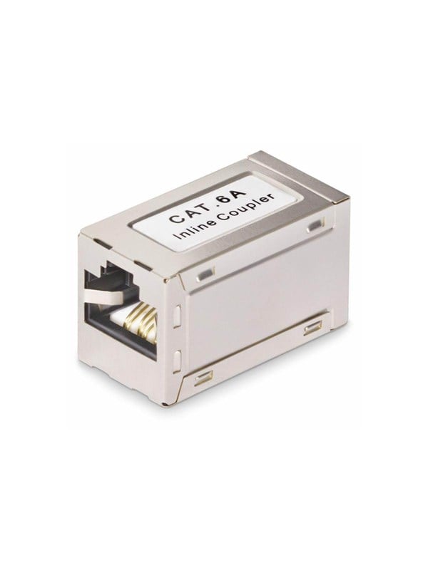 StarTech.com Shielded RJ45 Coupler Inline Cat6a Coupler F/F - network coupler - silver - Silber