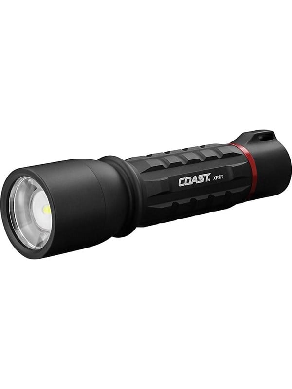 Coast Flashlight XP9R 1000 lumen rechargeable slide Focus Beam Lock IP54
