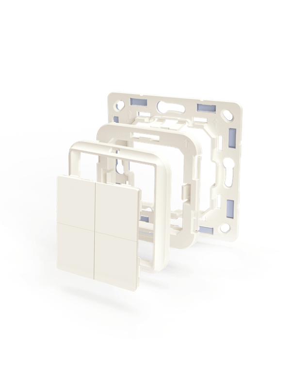Shelly Shelly_B_A_WS_4_B Adapter for BLU Wall Switch in Busch-Jaeg...