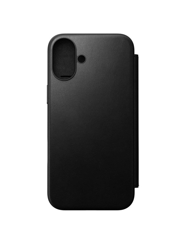 Nomad Modern Leather Folio - iPhone 16 Plus  Black   Leather