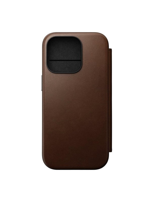 Nomad Modern Leather Folio - iPhone 16 Pro  Brown   Leather