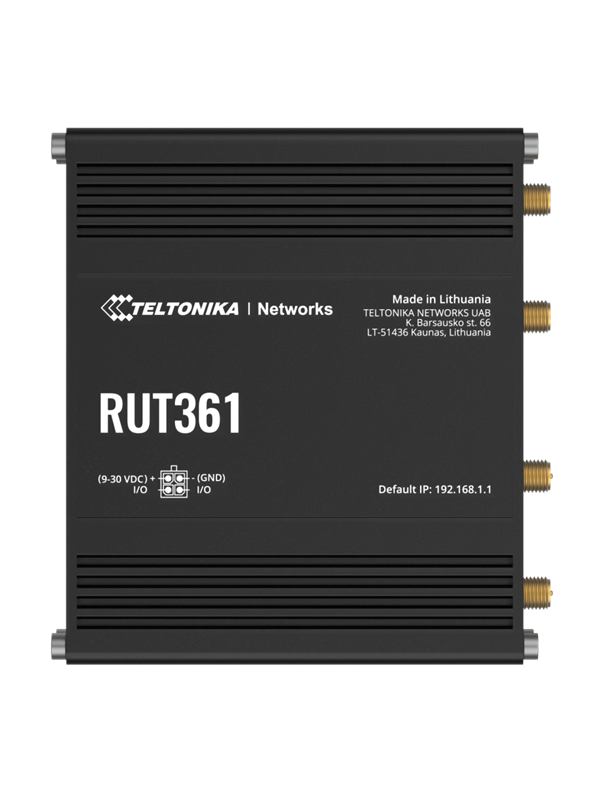 Teltonika RUT361 Industrial Cellular Router RUT361100000 Standard package with EU PSU - Wireless router N Standard - 80211n