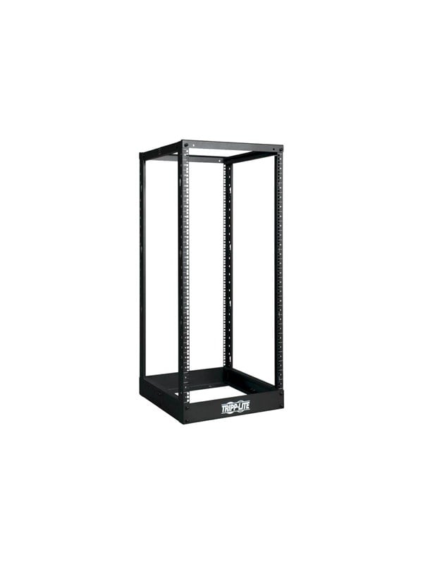 Tripp Lite 25U 4-Post Open Frame Rack Cabinet Square Holes 1000lb Capacity - rack - 25U
