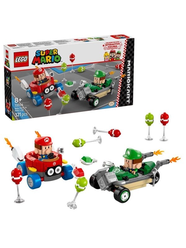 Image of LEGO Super Mario 72034 Mario Kart - Baby Mario vs. Baby Luigi