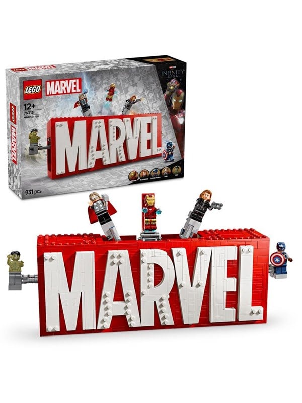 LEGO Super Heroes 76313 MARVEL Logo & Minifiguren