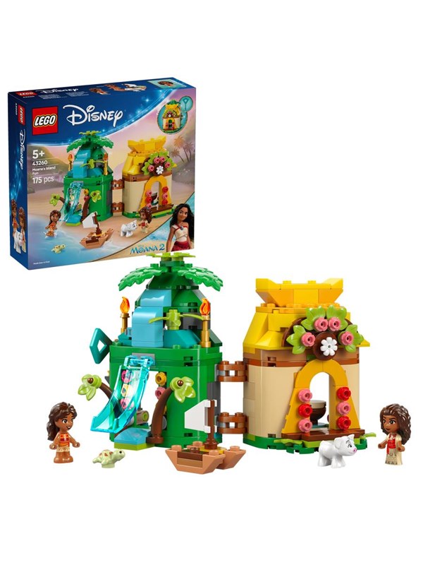 Lego Konstruktionsspielzeug 43260 Disney Princess Vaiana Inselhaus 175 Teile 2 Figuren - Image 12