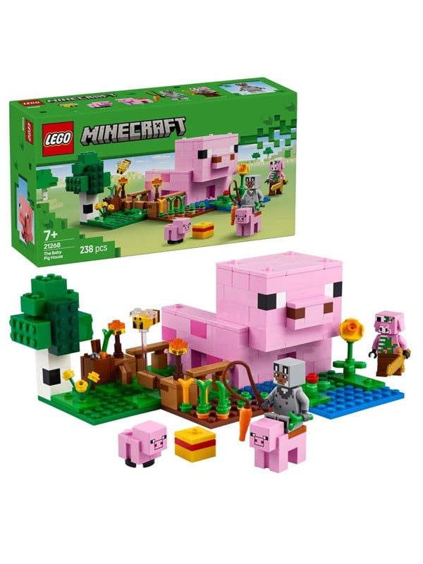 LEGO Minecraft 21268 Das Babyschwein-Haus
