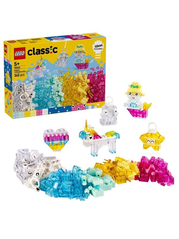 LEGO Classic 11040 Zauberbox mit durchsichtigen Steinen