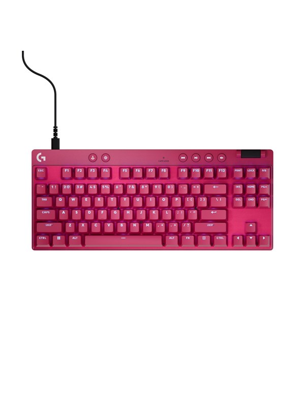 Logitech G PRO X TKL - Linear - Linear - Gaming Tastatur - 80% - Deutsch - Pink