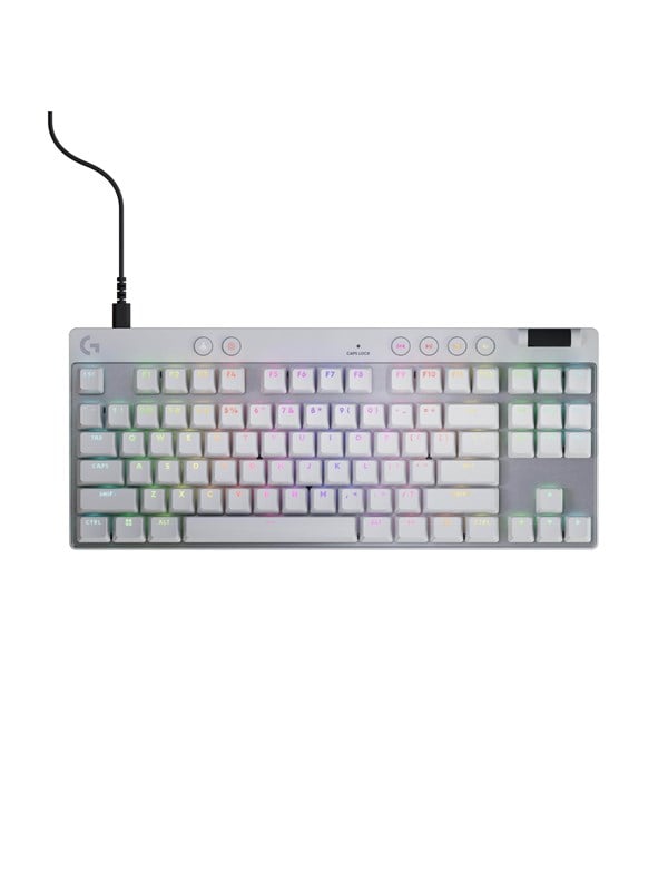 Logitech G PRO X TKL - Linear - Linear - Gaming Tastaturen - Französisch - Weiss