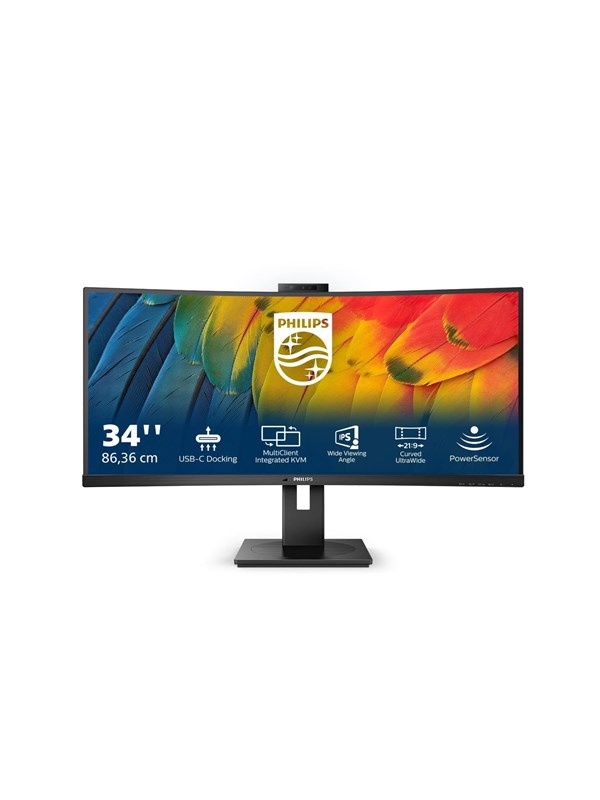 Image of 34" Philips 34B1U5600CH/23 - 3440x1440 (UWQHD) - 120Hz - VA - 100W USB-C - KVM switch