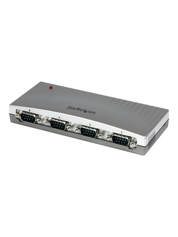 StarTech.com 4 Port USB to Serial RS232 Adapter - DB9M - RS232 Extension - Serial to USB (ICUSB2324) - serial adapter - USB - RS-232 x 4