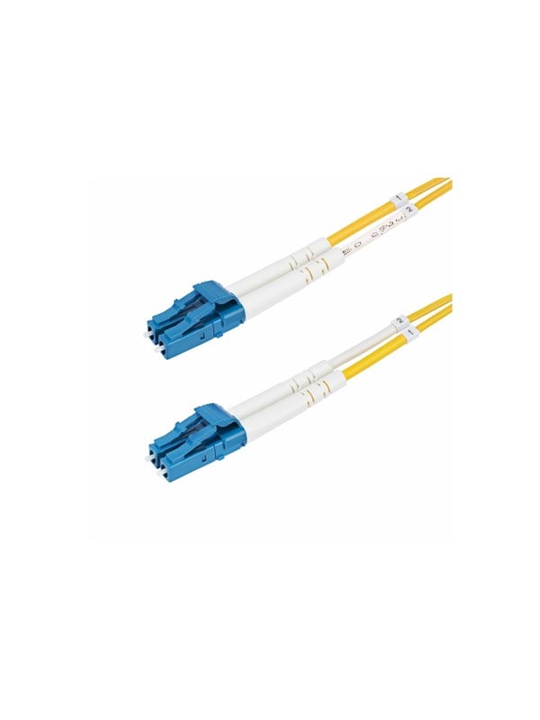 StarTech.com 25m (82ft) LC to LC (UPC) OS2 Single Mode Duplex Fiber Optic Cable - patch cable - 25 m - yellow - Gelb - 25m