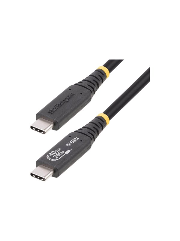 StarTech.com 1m (3.3ft) USB4 Cable USB-IF Certified USB-C Cable 40 Gbps - USB-C cable - 24 pin USB-C to 24 pin USB-C - 1 m