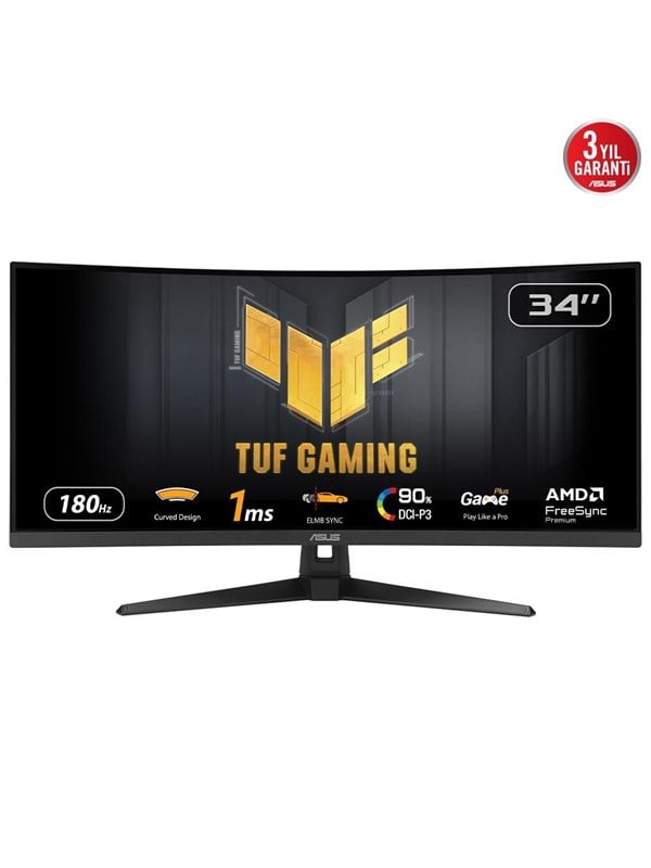 Image of 34" ASUS TUF Gaming VG34VQ3B - 3440x1440 (UWQHD) - 180Hz - VA