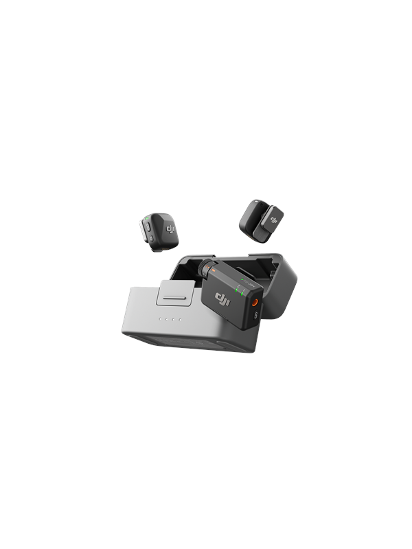 Microfoon zonder draadkabel DJI Mic Mini (2 zenders + 1 ontvanger)/(1 zender + 1 ontvanger) met intelligente ruisonderdrukking en hoogwaardige audio