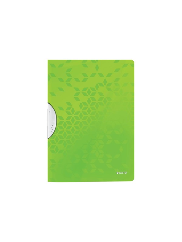 LEITZ Klemmhefter WOW ColorClip, DIN A4, PP, grün-metallic
